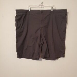 Shorts True Nation Flex Mens Size 52 Drk Gray Chino Flat Front